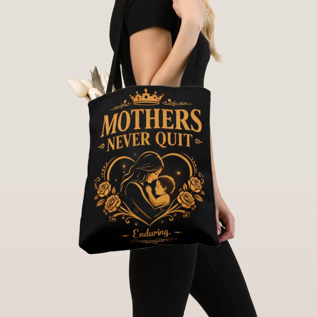 Tote Bolsa Mães Nunca Desistem (Close Up)