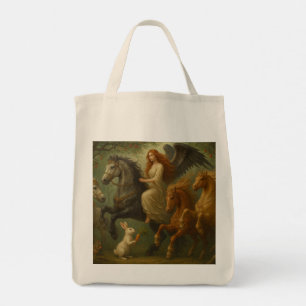 Tote Bolsa Magnificos Cavalos e Anjo
