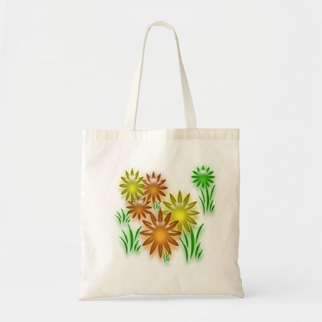 Tote Bolsa - margaridas 3D (Frente)