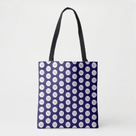 Tote Bolsa marinho Bolinhas azul