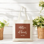 Tote Bolsa Matrona de Honra Terracotta Marrom<br><div class="desc">Bolsa Matrona de Honra em Terracota Marrom para Casamento,  Festa de Noiva,  Chá de Noiva,  Despedida de Solteira. Confira mais produtos com este design na coleção abaixo.</div>