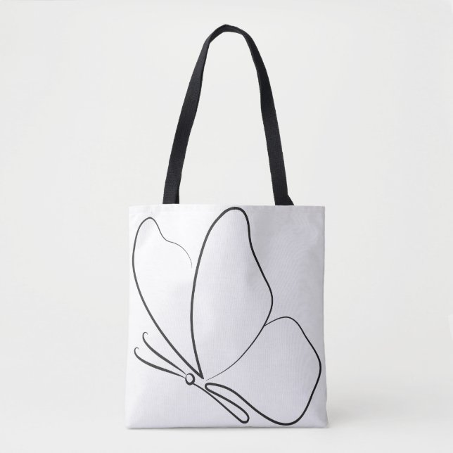 Tote Bolsa Minimalista Borboleta (Frente)