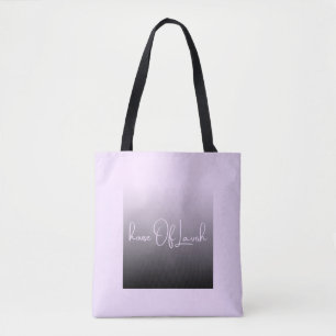 Tote Bolsa Minimalista Signature Nior Lilás Aesthetic