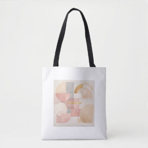 Tote Bolsa Moderna Geométrica Pastel