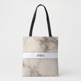 Tote bolsa monograma vintage mármore