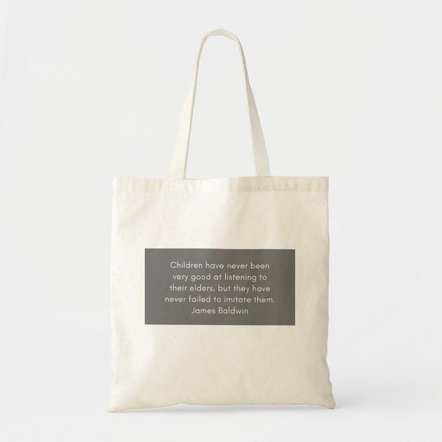 Tote Bolsa Motivacional James Baldwin (Frente)