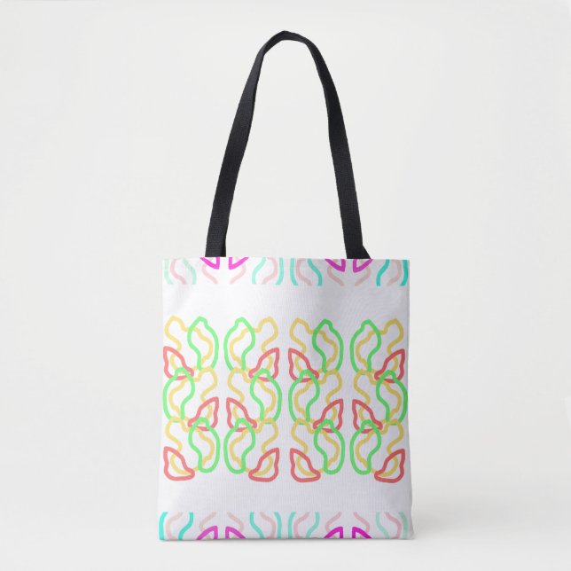 Tote Bolsa Multi Colorida Funky (Frente)