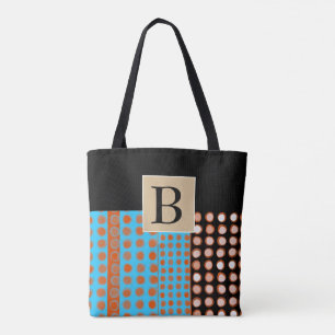 Tote bolsa na moda personalizado de monograma personali