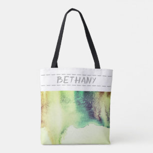 Tote bolsa na moda personalizado de monograma personali