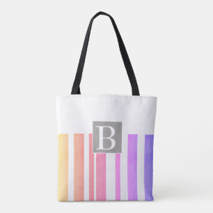 Tote bolsa na moda personalizado de monograma personali