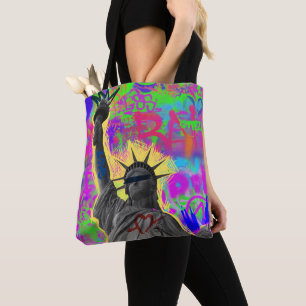 Tote Bolsa Neon Liberdade Grafite