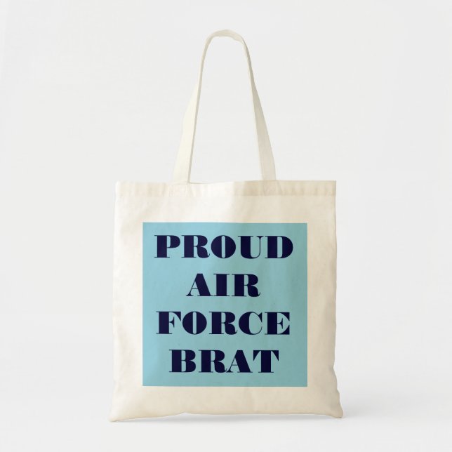 Tote Bolsa Orgulhosa Pirralha da Força Aérea (Frente)