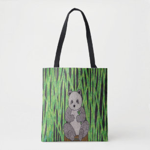 Tote Bolsa - Panda em Bambu (solteiro)