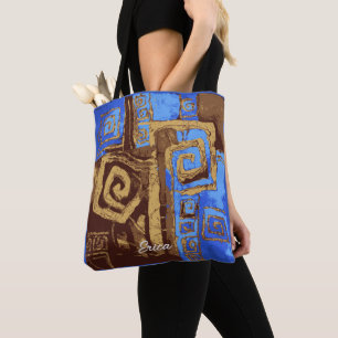 Tote Bolsa Personalizada de Abstrato de Totem de grécia