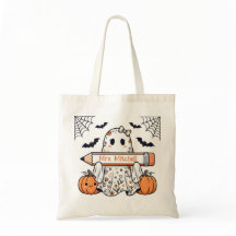 Bolsa Personalizada de Halloween com Fantasma Fofo