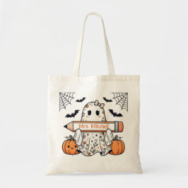 Tote Bolsa Personalizada de Halloween com Fantasma Fofo