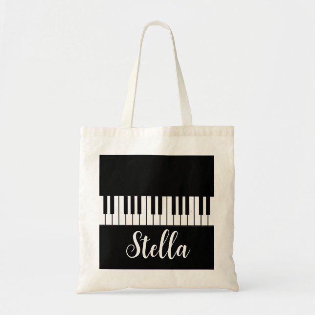 Tote Bolsa Personalizada de Piano (Frente)