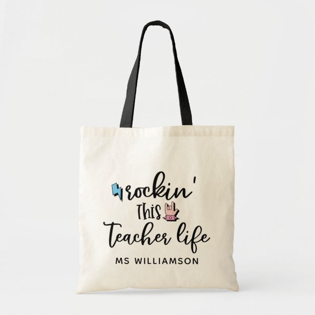 Tote Bolsa Personalizada de Professores de Apreciação d (Frente)