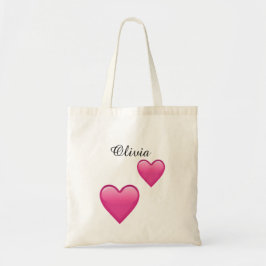 Tote Bolsa Personalizada Olivia com Emoji Corações