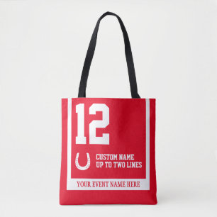 Tote Bolsa personalizada para corrida de cavalos com pa