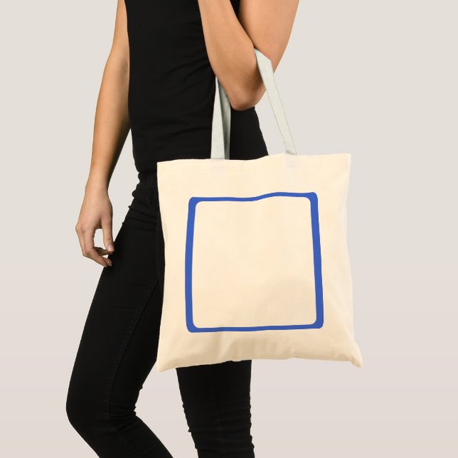 Tote Bolsa Personalizado de Quadro Azul Real (Frente (produto))