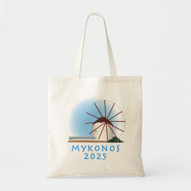 Tote Bolsa Personalizado do Mykonos 2025 (Frente)