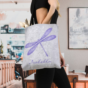 Tote Bolsa Personalizado por Dragonfly Roxo