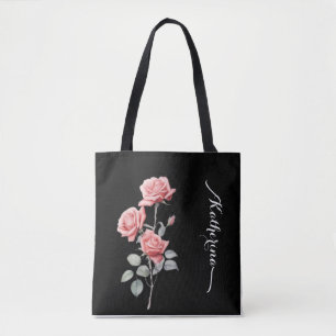 Tote Bolsa Personalizado por Rosa de Aquarela Delicada