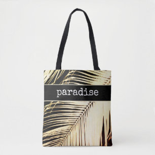 Tote bolsa personalizado tropical design de folha de pa