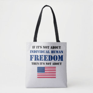 Tote Bolsa Política da Liberdade (cinza)