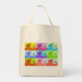 Tote Bolsa pop Art Apple Canvas