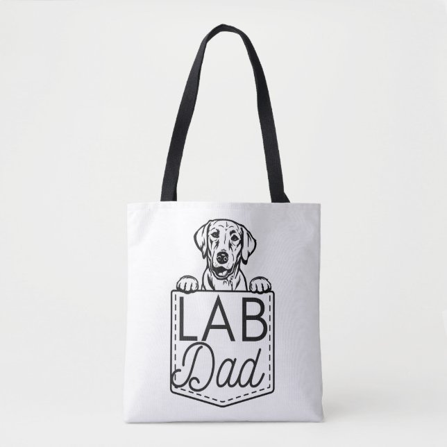 Tote bolsa Premium "Lab" Peek-a-Boo (Frente)