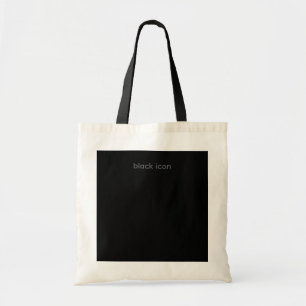 Tote Bolsa Preta de Tipografia - Ícone