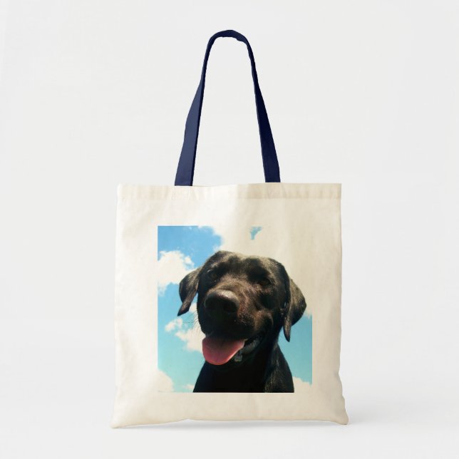 Tote Bolsa preta do laboratório (Frente)