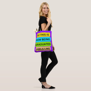 Tote Bolsa púrpura de gradação SO_NOT_IS_HOW_BEING