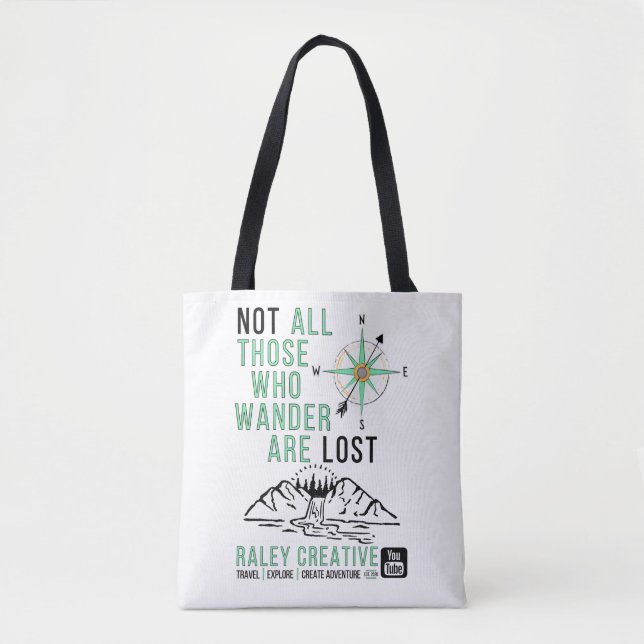 Tote Bolsa Raley Creative "Não Perdido" (Frente)