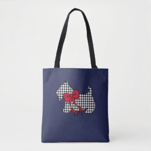 Tote Bolsa Retro do Terrier Escocês