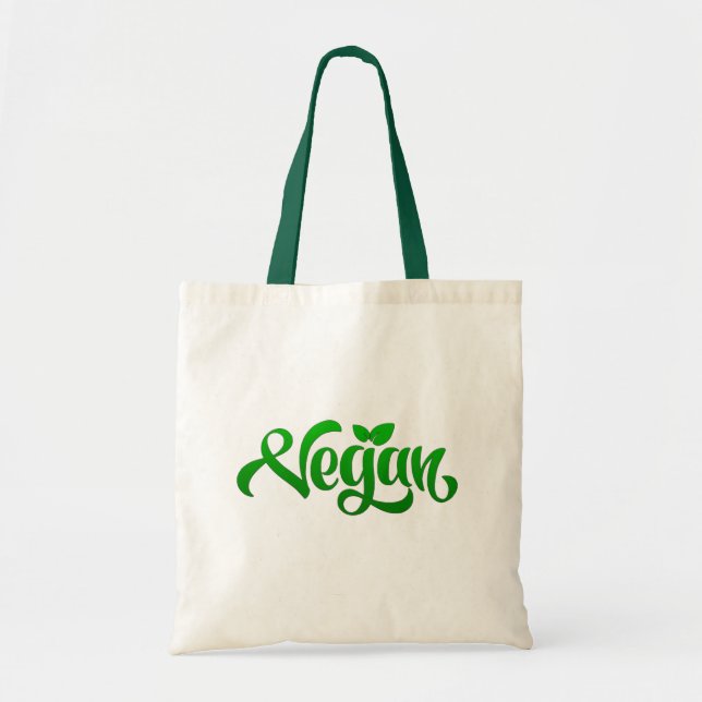Tote bolsa sacola verde decorativa chic sacola de compr (Frente)