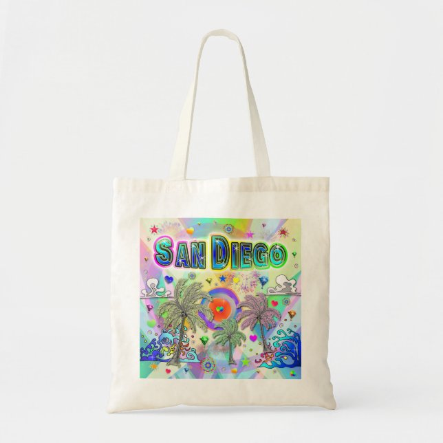 Tote Bolsa San Diego Deep Dream (Frente)