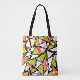 Tote Bolsa sem costura triângulos geométricos forma m