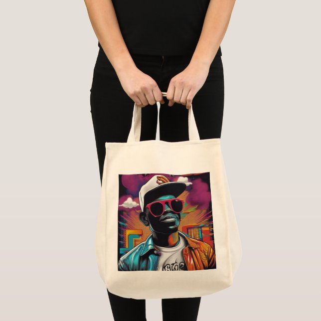 Tote Bolsa - Street graffiti art Hip Hop (Frente (produto))