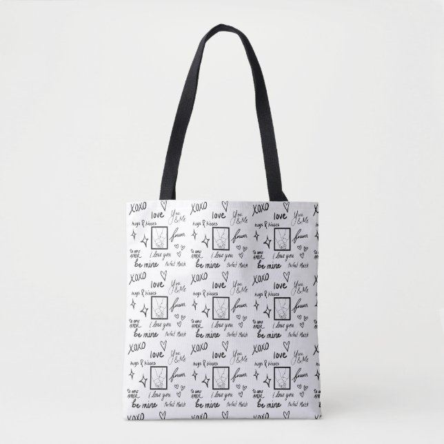 Tote Bolsa tema amor para mulheres (Frente)