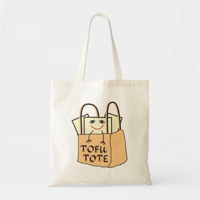 Tote BOLSA TOFU para Vegetarianos e Veganos (Frente)