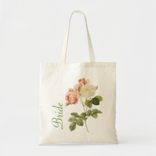 Tote Bolsa Totem de Noiva com Peônias Vintage