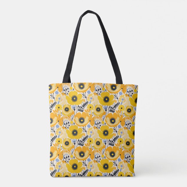 Tote Bolsa Totem Floral Amarela (Verso)