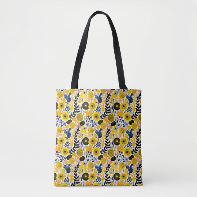 Tote Bolsa Totem Floral Amarela (Frente)