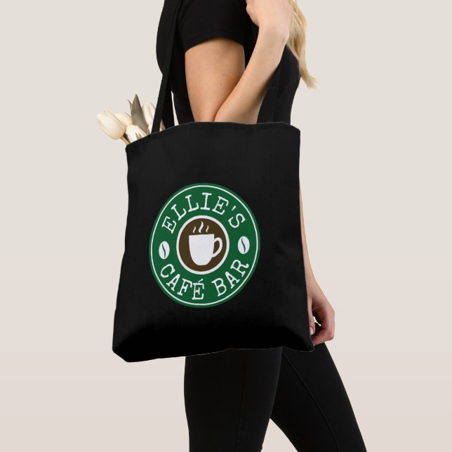 Tote Bolsa transversal para ombro de barista com logoti (Close Up)