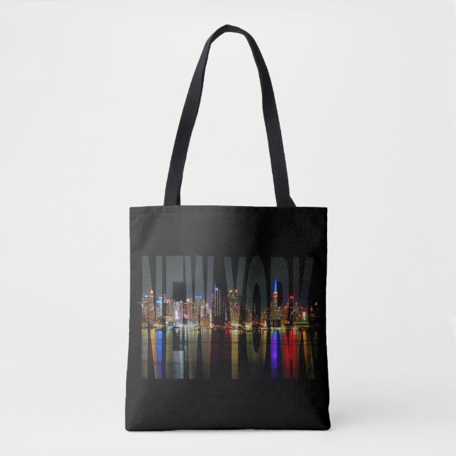 Tote bolsa usa nova york cidade Manhattan Skyline (Frente)