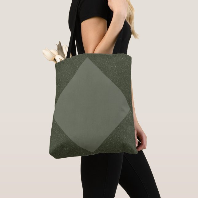 Tote Bolsa Verde do Motosmo Moderno (Close Up)