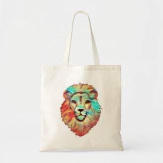 Tote Bolsa Vívida de Cabeça de Leão